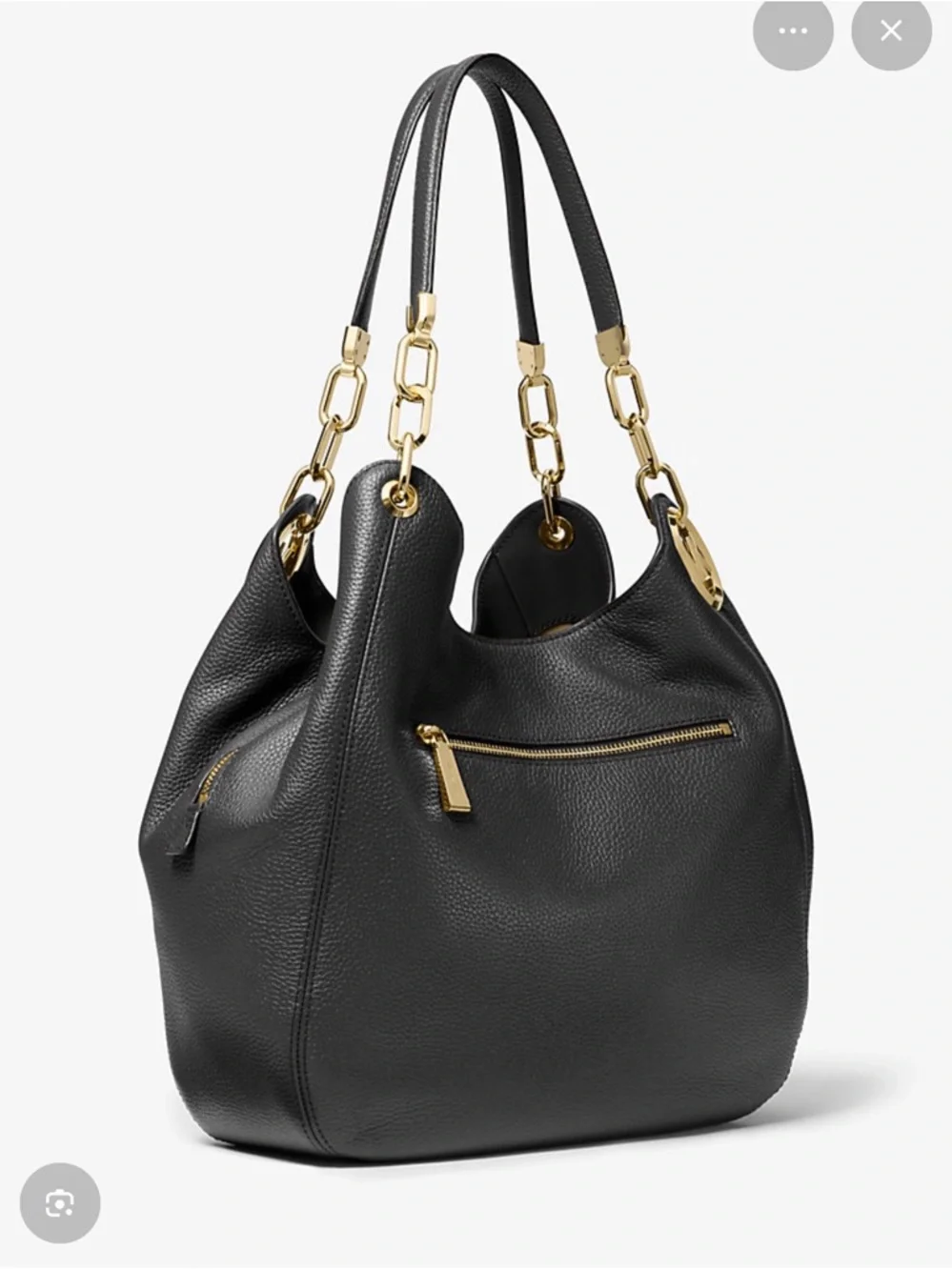Michael Kors Black Large Lilly Pebble bag - Picture 2 of 4